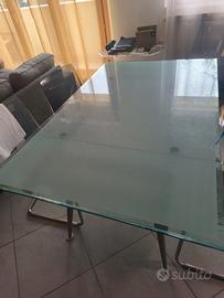 tavolo da pranzo in vetro temperato CALLIGARIS 
