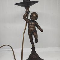 lampada in bronzo vintage