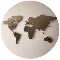 planisfero in acciaio opaco 