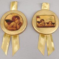 Coppia quadretti decorativi angeli