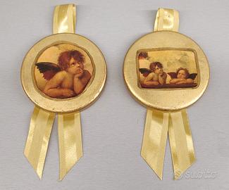 Coppia quadretti decorativi angeli