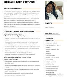 Banconiera, barista per stagione estiva