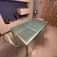 Tavolo BONTEMPI da Pranzo in vetro