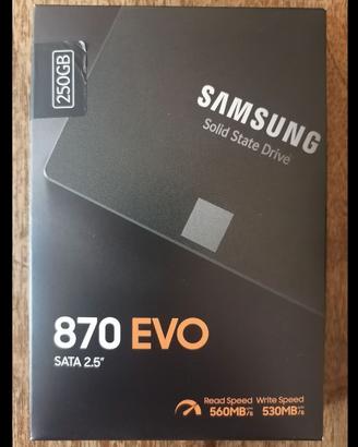 SSD SAMSUNG 870 EVO 250GB (sigillato)