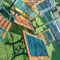 salottino giardino in teak