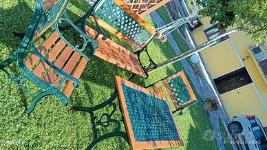 salottino giardino in teak