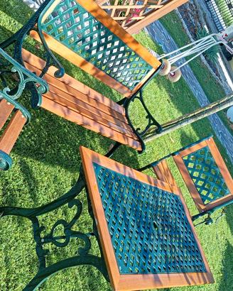 salottino giardino in teak
