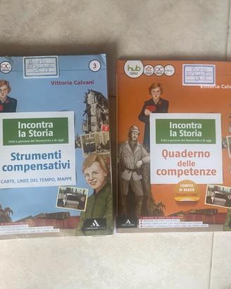 Coppia di libri di “ Incontra la storia”