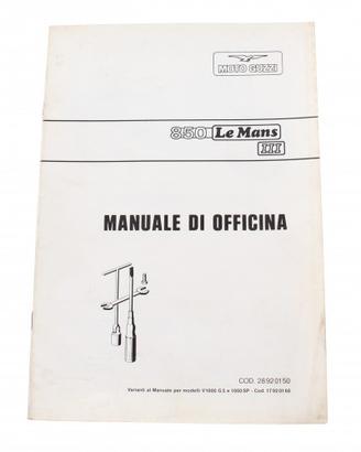 Variante manuale officina Moto Guzzi 850 Lemans II