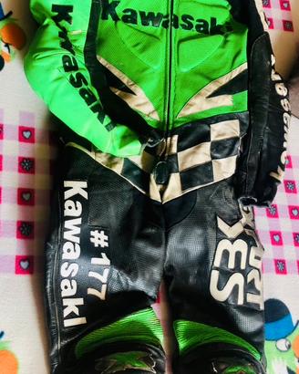 Tuta moto Texport ex mondiale Suoerbike (tg48)