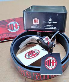 Cintura uomo Milan cinta ufficiale scatola metallo