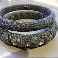 Bracciali rigidi in jeans