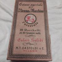 scatola fili cucito vintage 