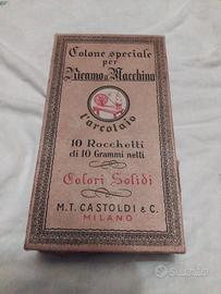 scatola fili cucito vintage 