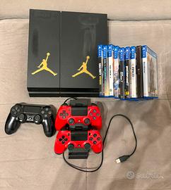 Ps4 + 9 giochi + 3 joystick + caricatore wirless