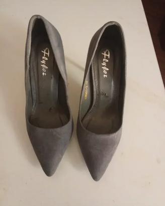 Scarpe décolleté grigie Flyfor Tg 37