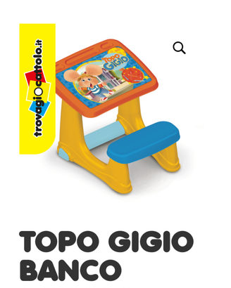 banco scuola Topo Gigio