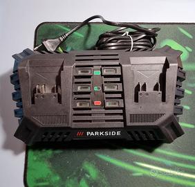 caricabatterie doppio parkside 20v 