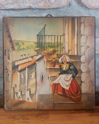 dipinti su legno massello