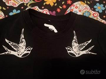 Felpa Pistol boutique old school rondini tattoo M