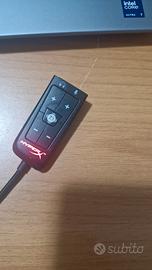 Scheda audio hyperx per cuffie da gaming 7.1