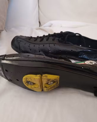 scarpe da ciclista vintage