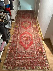 Tappeto vintage orientale annodato a mano 320x100