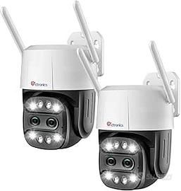 Ctronics 6X Zoom Ibrido Telecamera Wi-Fi Esterno c