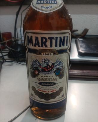 Bottiglia Martini Bianco 1L vetro vintage 