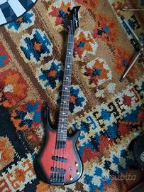 basso elettrico 4 corde metal design 