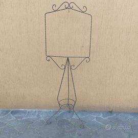 Porta Fiori Porta Gabbietta in ferro modellato