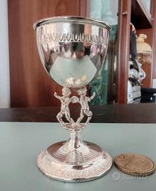 CALICE PORTAUOVO VINTAGE ANNI 50/60 ARG.1000 LAMIN