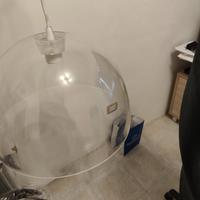 Lampadario in vetro resina resistente