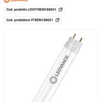 Confezione da 10 tubi led ledvance T8 EM V 600