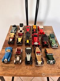 Lotto 15 Modellini Auto d'Epoca / Vintage Die-Cast