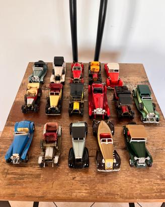 Lotto 15 Modellini Auto d'Epoca / Vintage Die-Cast
