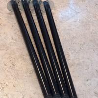 4 gambe tavolo nuove in acciaio nero