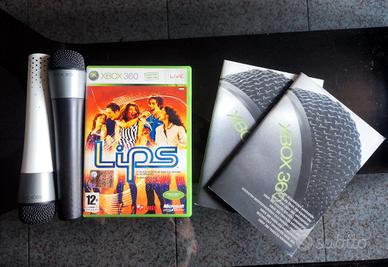 LIPS + 2 MICROFONI XBOX 360 PAL ITA COME NUOVO

