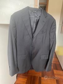 Carracci giacca abito uomo grigio scuro