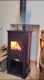 Stufa a legna Ventilata 9kw piastra NUOVE 