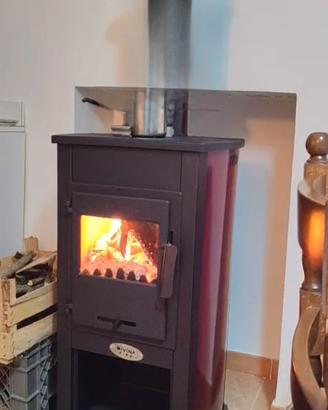 Stufa a legna Ventilata 9kw piastra NUOVE 