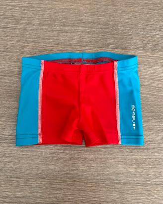Costume da bagno neonato rosso/azzurro nabaiji 12m