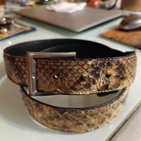 Cintura Pitonata Vera Pelle 