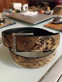 Cintura Pitonata Vera Pelle 