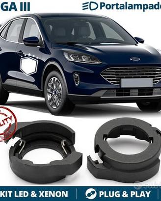 ADATTATORI Portalampada KIT LED H7 per FORD KUGA 3