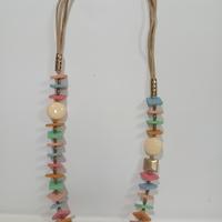 Collana lunga vintage multicolore  Marca Pinamos
