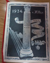 Calendario Arma Carabinieri Reali 1934 A. XII E.F.