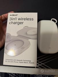CELLY 3in1 wireless charger come nuovo