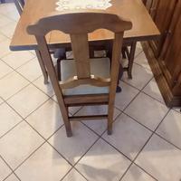  tavolo e credenza in noce 