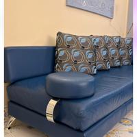 Divano angolare in design in vera pelle